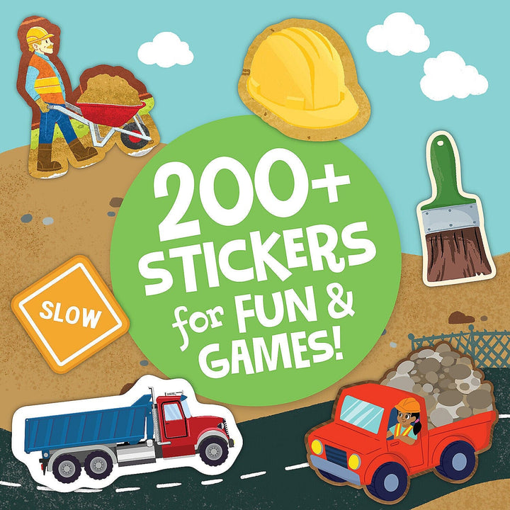Build It! Construction Sticker Activity Book Book MindWare 