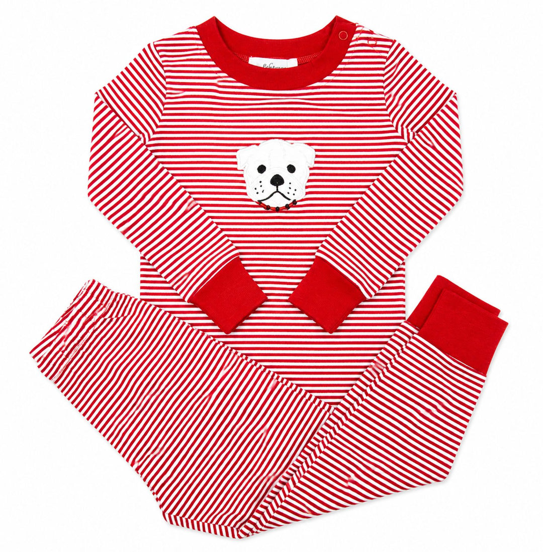 Bulldog Applique Pajamas Boy Pajamas Ishtex 
