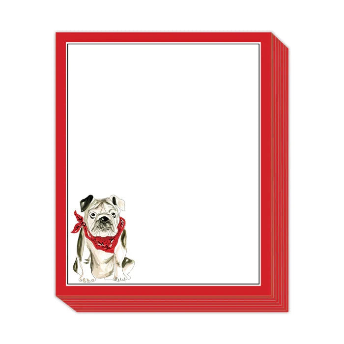 Bulldog Stack Notepad Notebooks & Notepads Rosanne Beck 