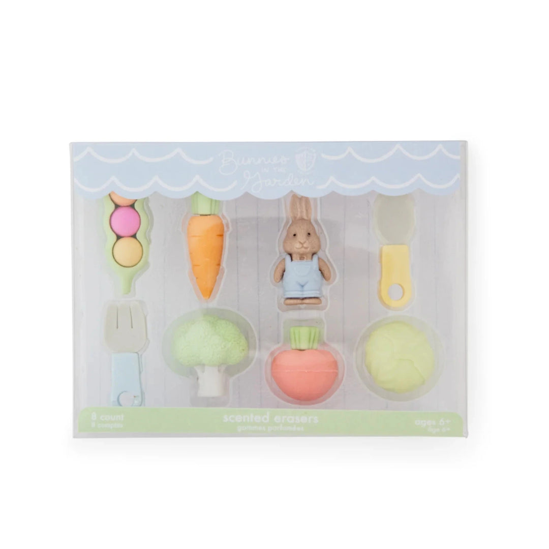 Bunnies in the Garden Eraser Set Eraser Jollity and Co 