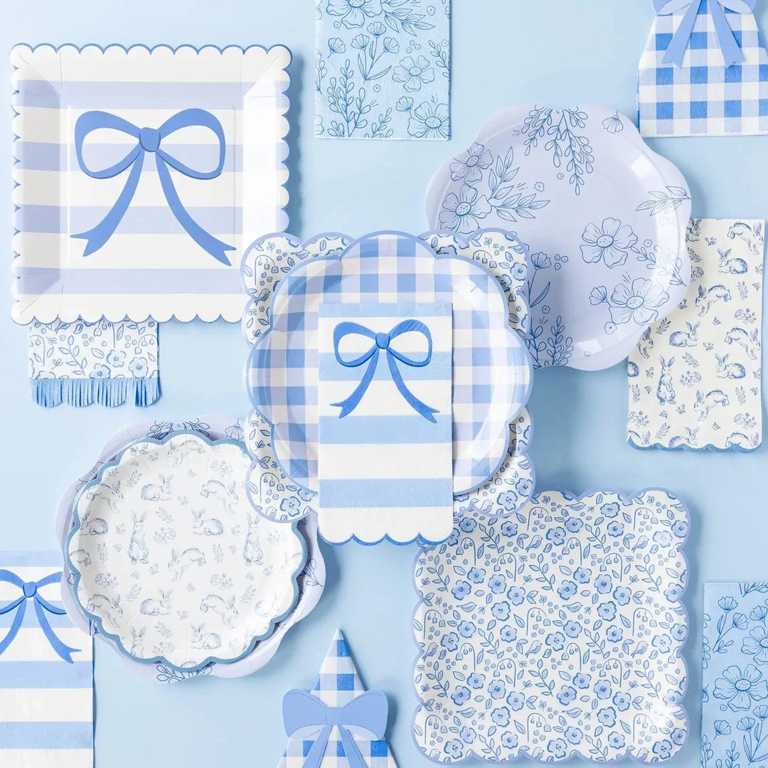 Bunny Toile Plates Paper Products My Mind's Eye 