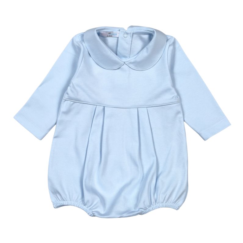 Burkett Long Sleeve Bubble - Baby Blue Boy Bubble Baby Loren 