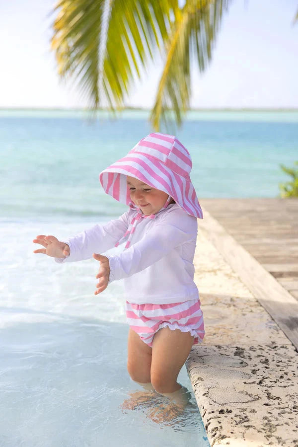 Byrde Swim Bloomer - Caicos Cabana Stripe Girl Bathing Suit Beaufort Bonnet 