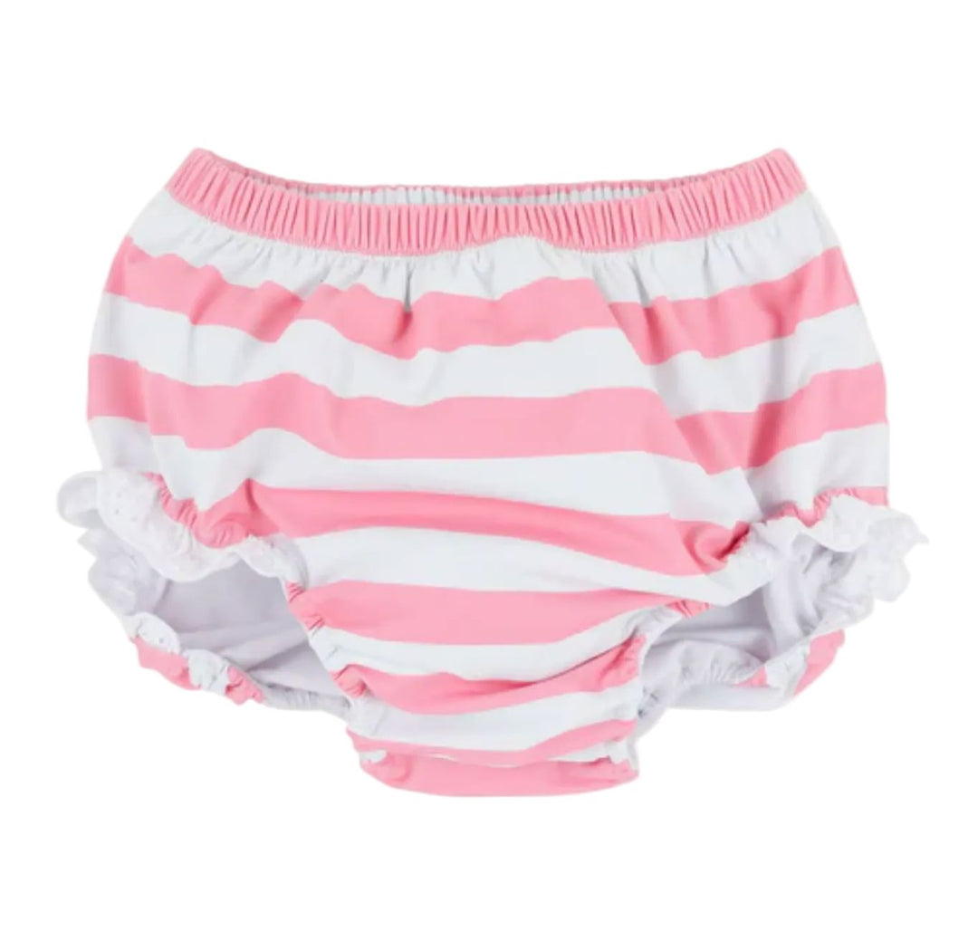 Byrde Swim Bloomer - Caicos Cabana Stripe Girl Bathing Suit Beaufort Bonnet 