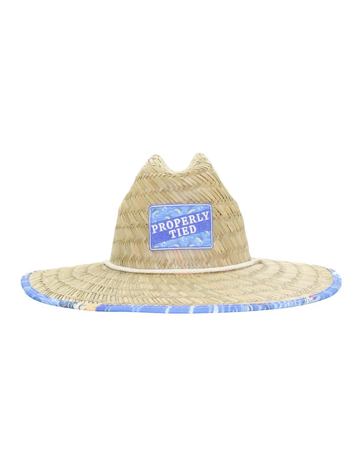 Cabo Straw Hat - Marlin Child Sun Hat Properly Tied 