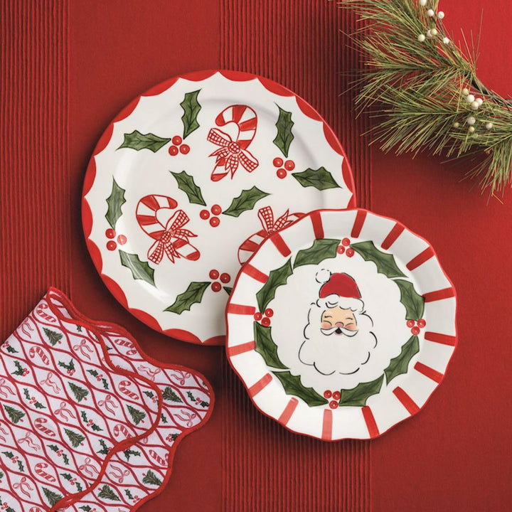 Candy and Santa Platters Serving Piece MudPie 