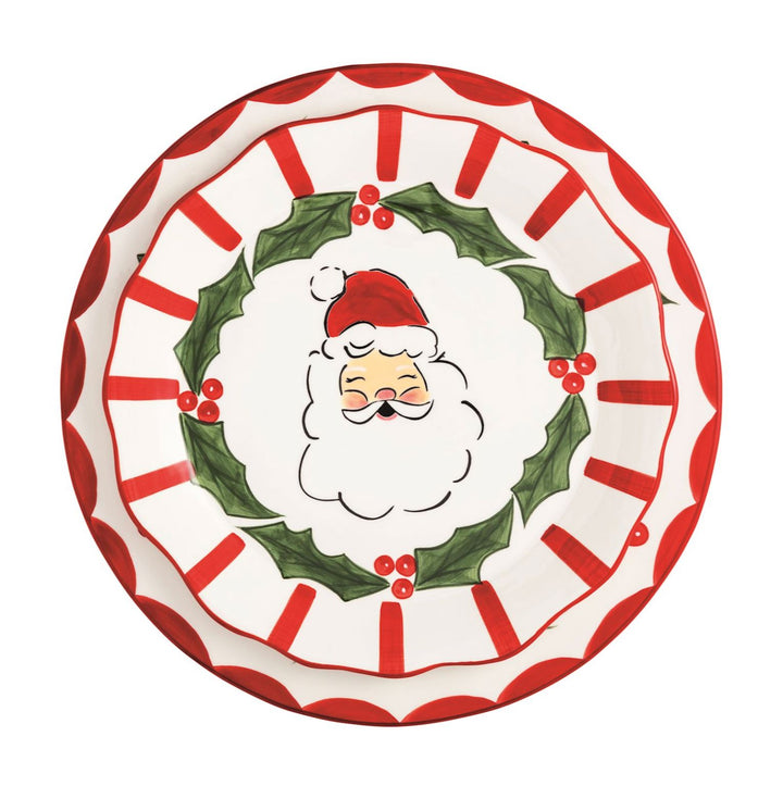Candy and Santa Platters Serving Piece MudPie 