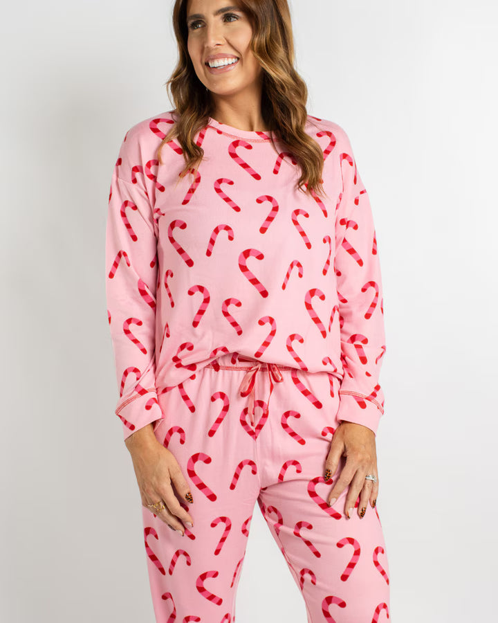 Candy Cane Wishes Lounge Set Womens Pajamas The Royal Standard 