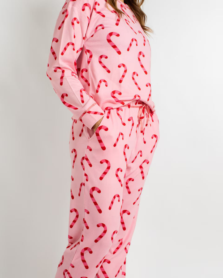 Candy Cane Wishes Lounge Set Womens Pajamas The Royal Standard 