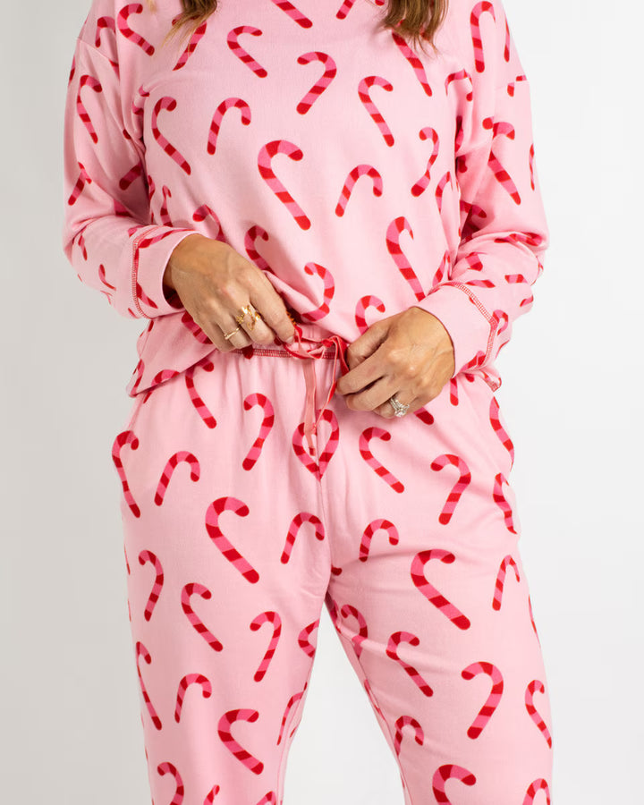 Candy Cane Wishes Lounge Set Womens Pajamas The Royal Standard 
