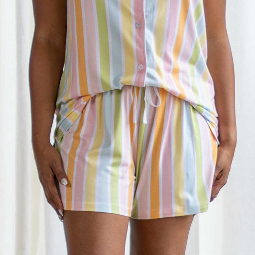 Candy Stripe Sleep Shorts Womens Pajamas The Royal Standard 