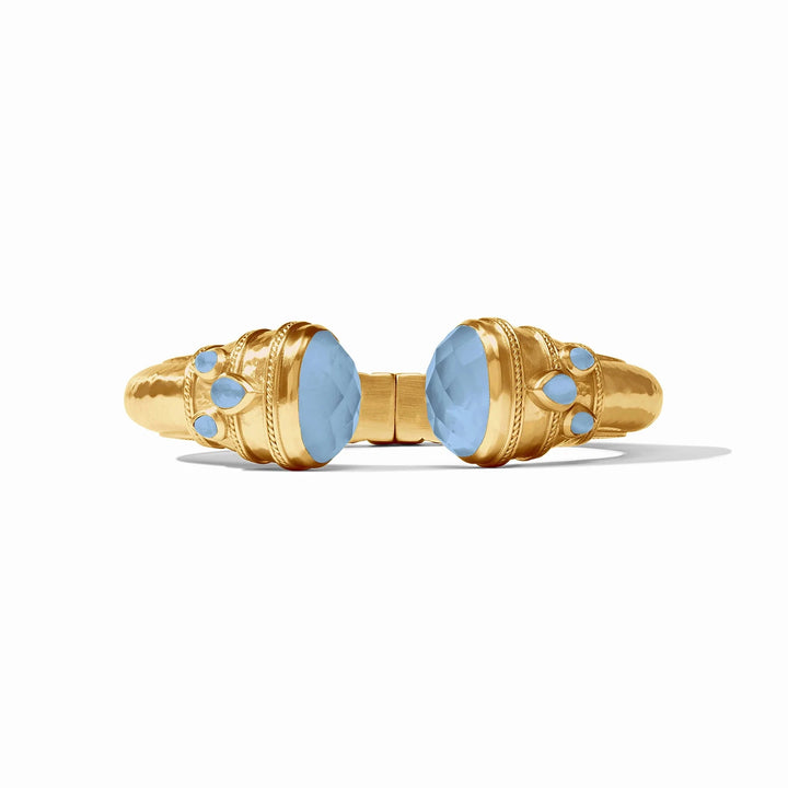Cannes Cuff - Iridescent Chalcedony Blue Womens Bracelet Julie Vos 