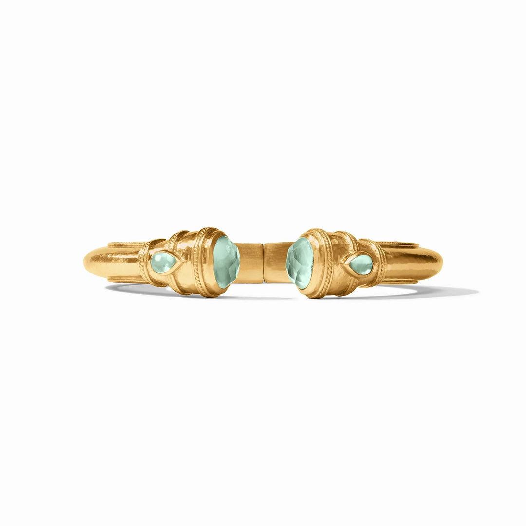 Cannes Demi Cuff - Iridescent Aquamarine Blue Womens Bracelet Julie Vos 