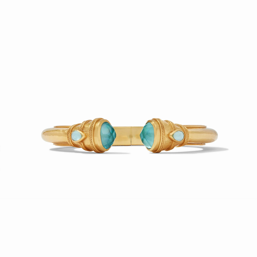 Cannes Demi Cuff - Iridescent Bahamian Blue Womens Bracelet Julie Vos 