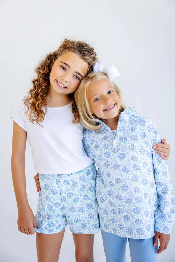 Canter Collar Half-Zip - Handful of Hydrangeas Girl Sweater Beaufort Bonnet 