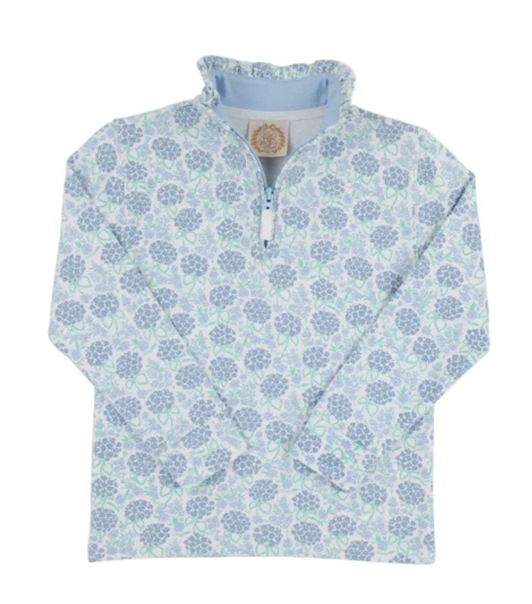 Canter Collar Half-Zip - Handful of Hydrangeas Girl Sweater Beaufort Bonnet 