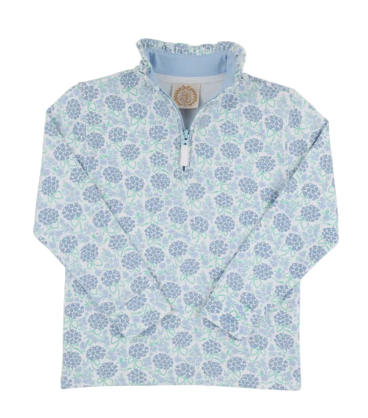 Canter Collar Half-Zip - Handful of Hydrangeas Girl Sweater Beaufort Bonnet 