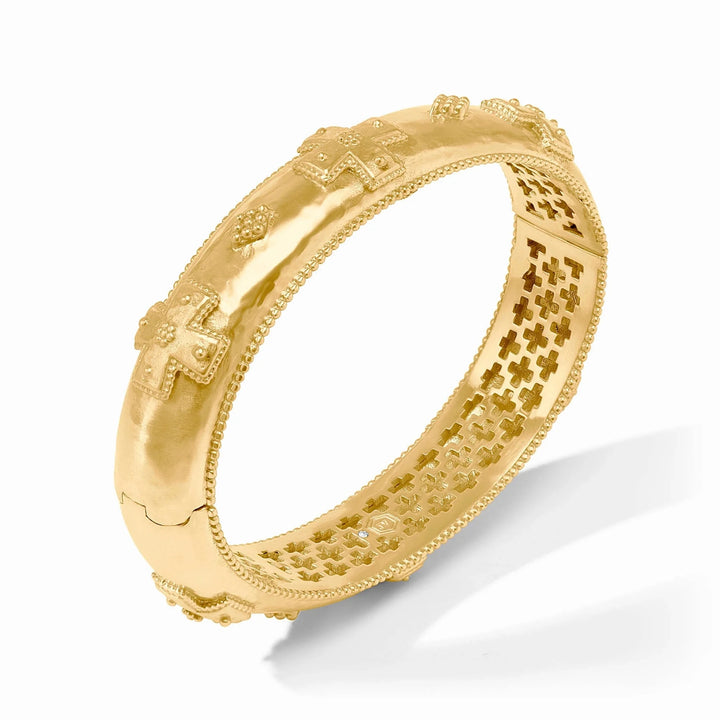 Canterbury Hinge Bangle - Gold Womens Bracelet Julie Vos 