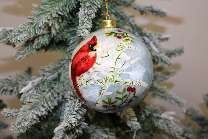Capiz Cardinal Ornament Christmas Ornament Trade Cie 