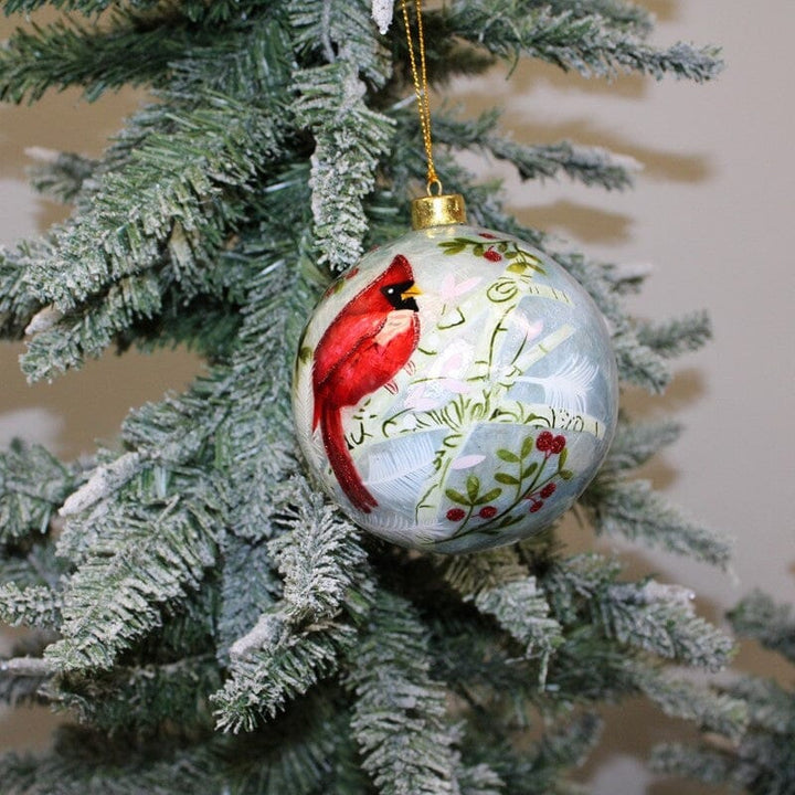 Capiz Cardinal Ornament Christmas Ornament Trade Cie 