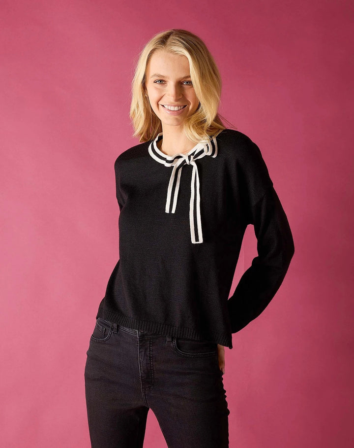 Cardiff Bow Tie Sweater Womens Sweater MerSea 