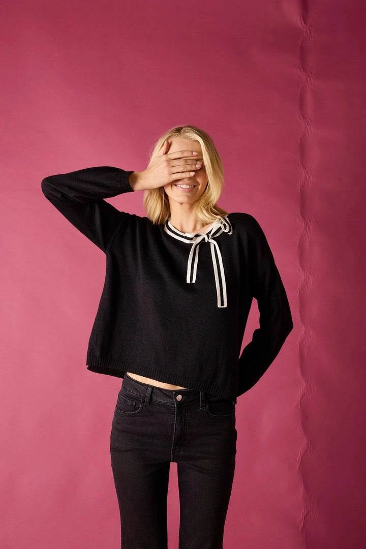 Cardiff Bow Tie Sweater Womens Sweater MerSea 