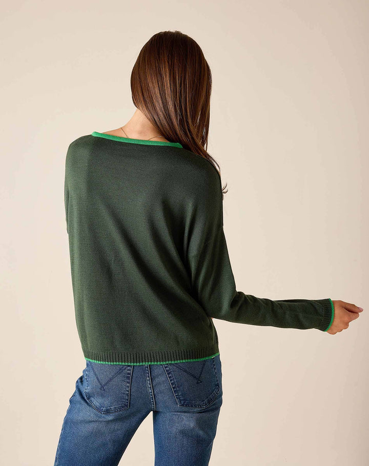 Cardiff Sweater - Pine Womens Sweater MerSea 
