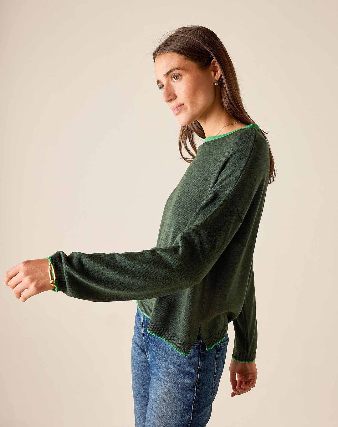 Cardiff Sweater - Pine Womens Sweater MerSea 