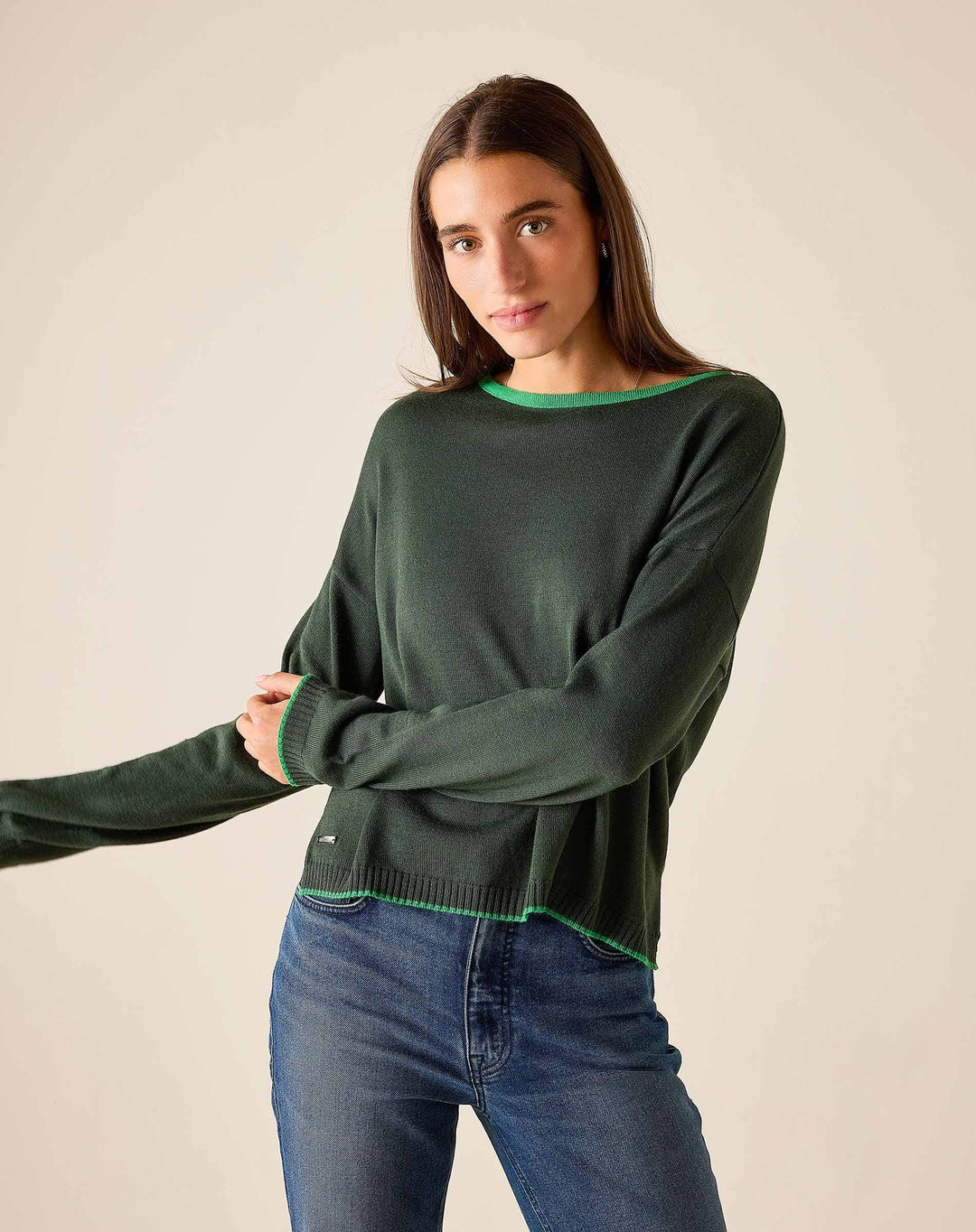 Cardiff Sweater - Pine Womens Sweater MerSea 