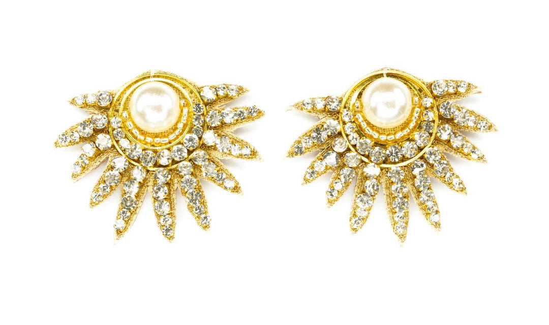 Carlyle Earrings - Gold Earrings Beth Ladd 