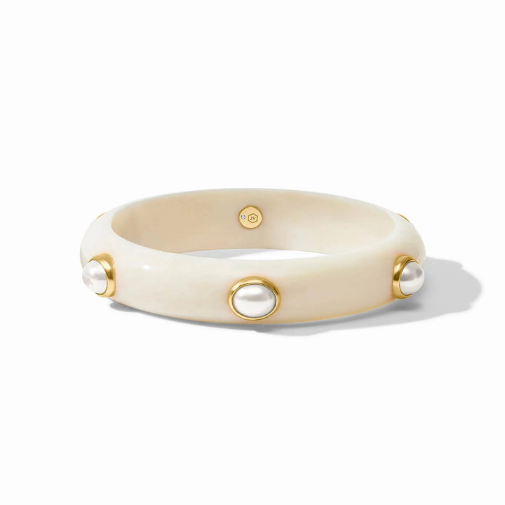 Carnaby Stone Bangle - Pearl Womens Bracelet Julie Vos 