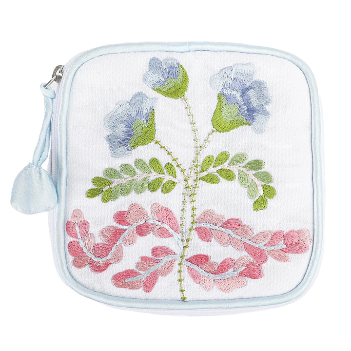 Carnation Jewelry Box- Blue Cosmetic/Accessories Bags Lenora 