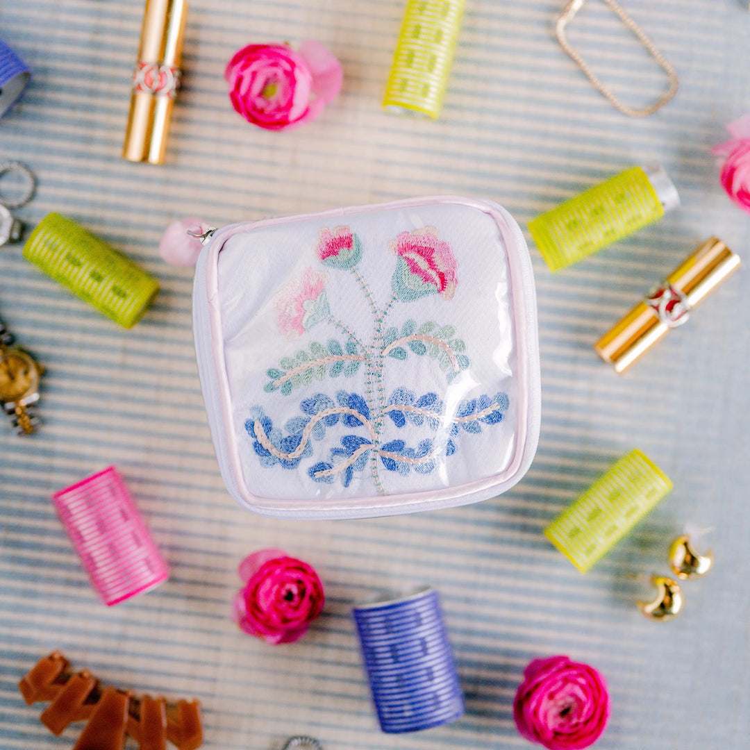 Carnation Jewelry Box- Pink Cosmetic/Accessories Bags Lenora 