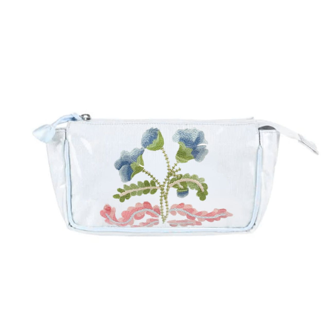 Carnation Small Make-Up Bag - Blue Cosmetic/Accessories Bags Lenora 