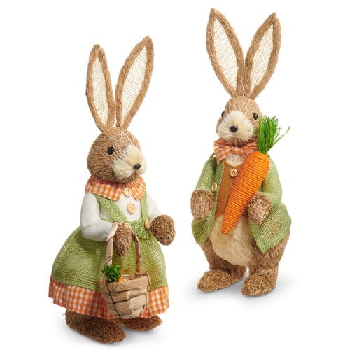 Carrot Patch Bunnies Easter Decorations RAZ 