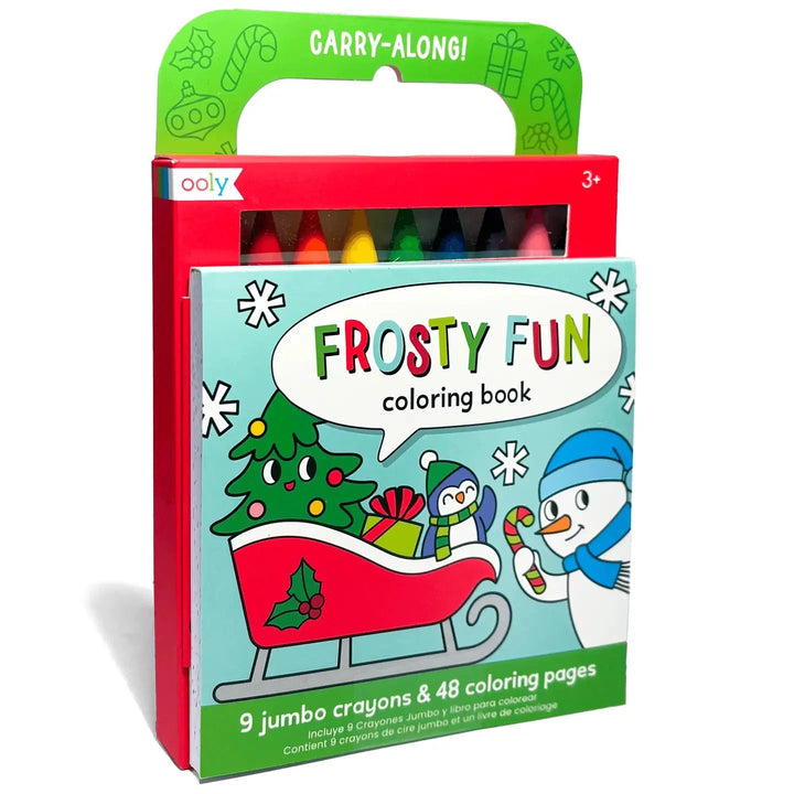 Carry Along Coloring Book Set - Frosty Fun Coloring Supplies Ooly 