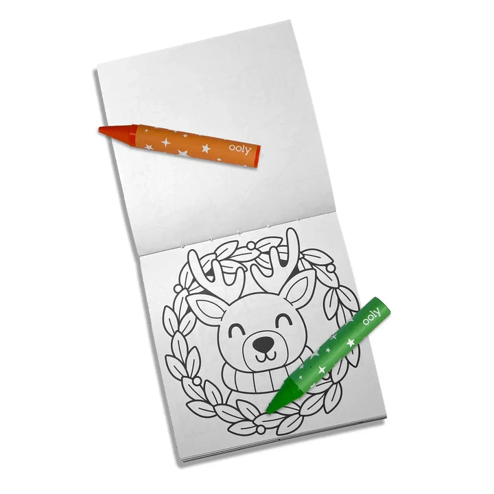 Carry Along Coloring Book Set - Frosty Fun Coloring Supplies Ooly 