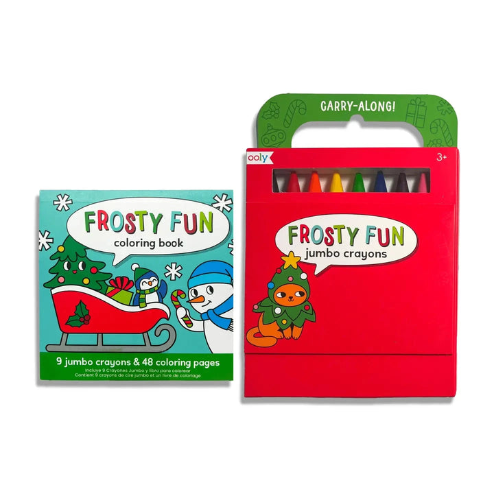 Carry Along Coloring Book Set - Frosty Fun Coloring Supplies Ooly 