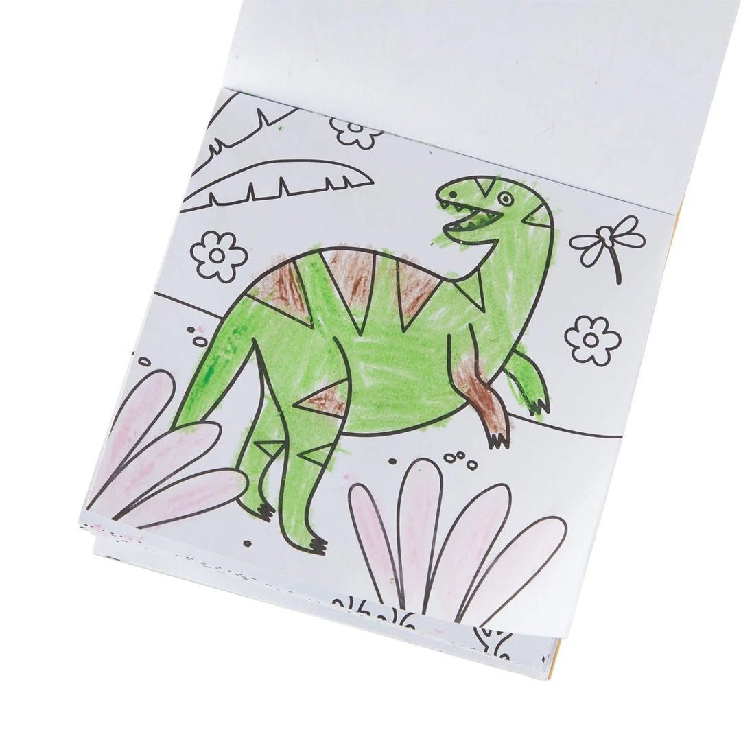 Carry Along Crayons and Coloring Book - Dinoland Coloring Supplies Ooly 
