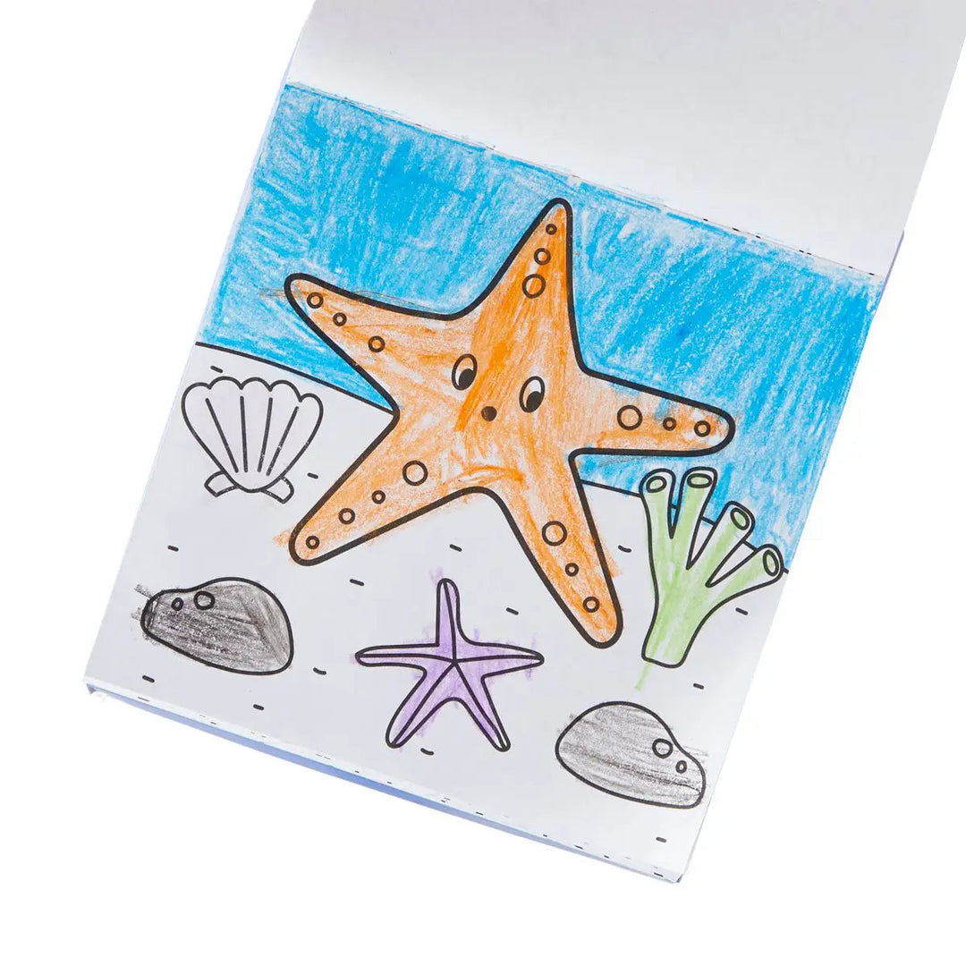 Carry Along Crayons and Coloring Book - Sea Life Coloring Supplies Ooly 