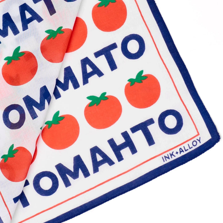 Carson Bandana- Tomato Tomahto Scarf Ink and Alloy 