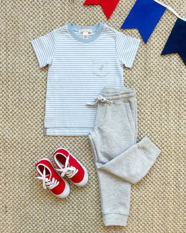 Carter Crewneck - Beale Street Blue Stripe Boy Shirt Beaufort Bonnet 