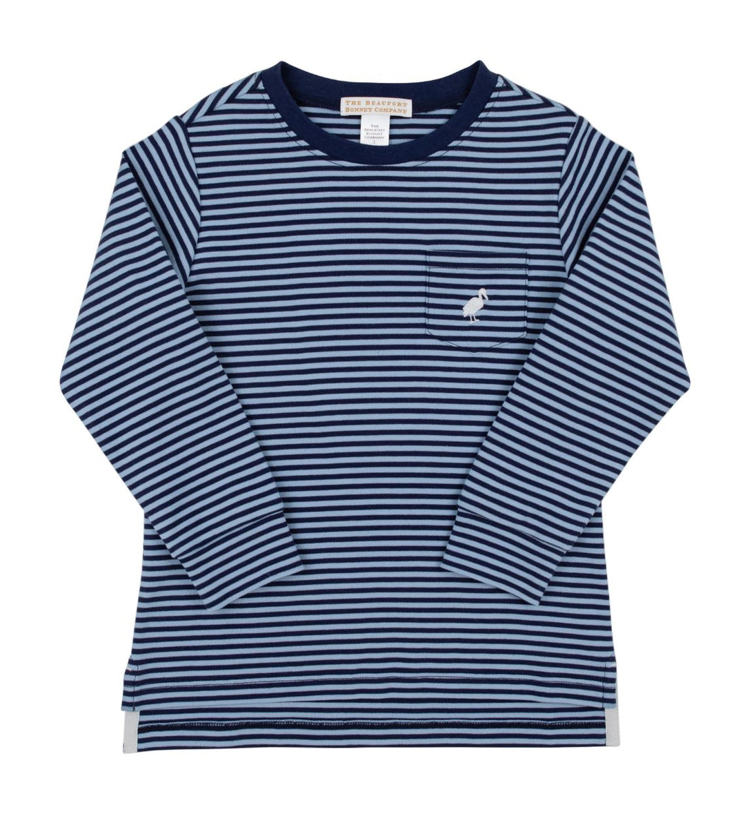 Carter Crewneck - Long Sleeve - Barrington Blue and Nantucket Navy Stripe Boy Shirt Beaufort Bonnet 