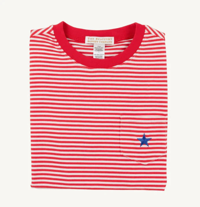 Carter Crewneck - Richmond Red Stripe/Rockefeller Royal Star Boy Shirt Beaufort Bonnet 