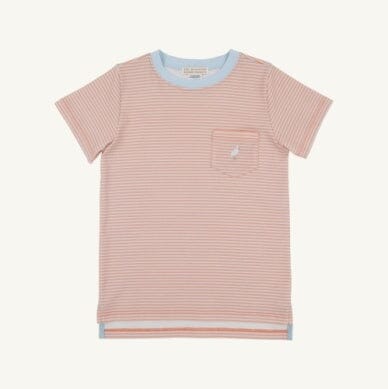 Carter Crewneck - Seashore Sherbert/Buckhead Blue Stripe Boy Shirt Beaufort Bonnet 