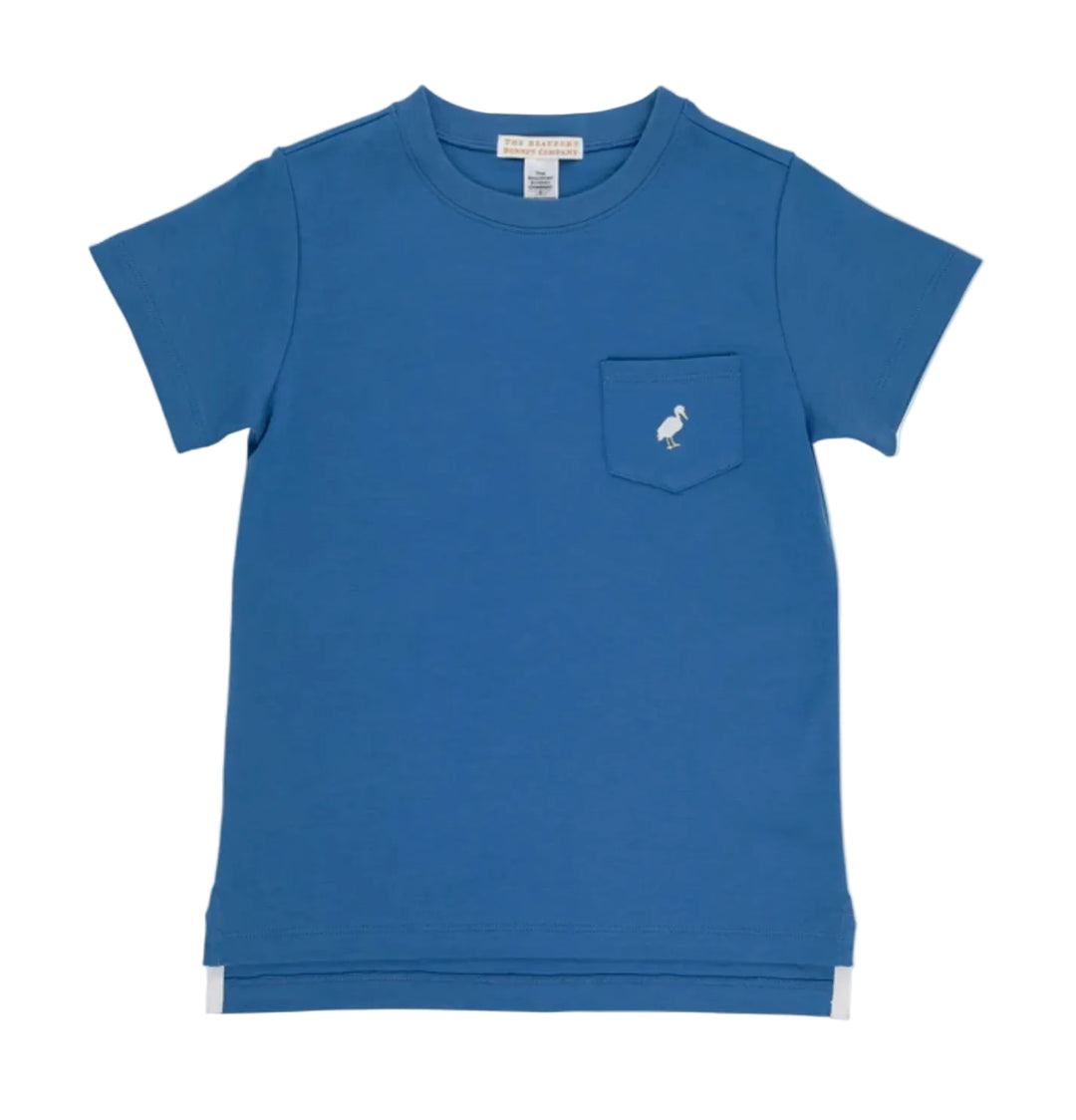 Carter Crewneck - Wood Boat Blue Boy Shirt Beaufort Bonnet 
