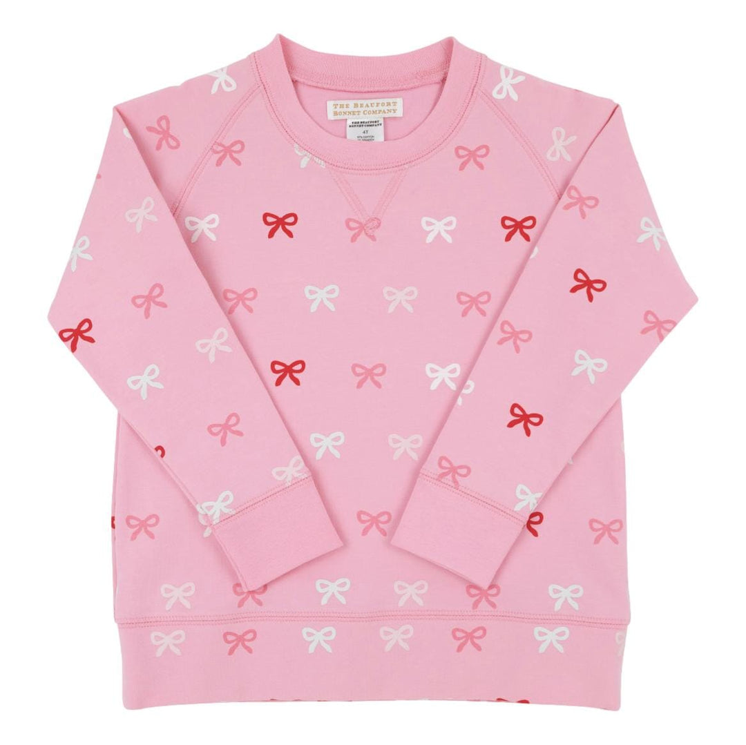 Cassidy Comfy Crewneck - Bitty Bows Girl Sweater Beaufort Bonnet 