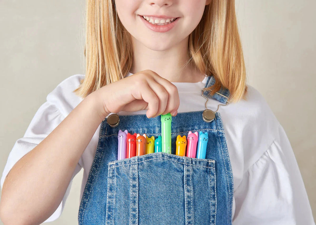 Cat Parade - Twist Up Watercolor Gel Crayons - Set of 12 Coloring Supplies Ooly 