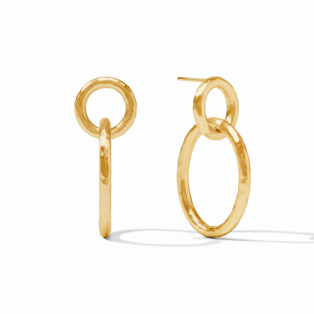 Catalina Link Earrings - Gold Womens Earrings Julie Vos 