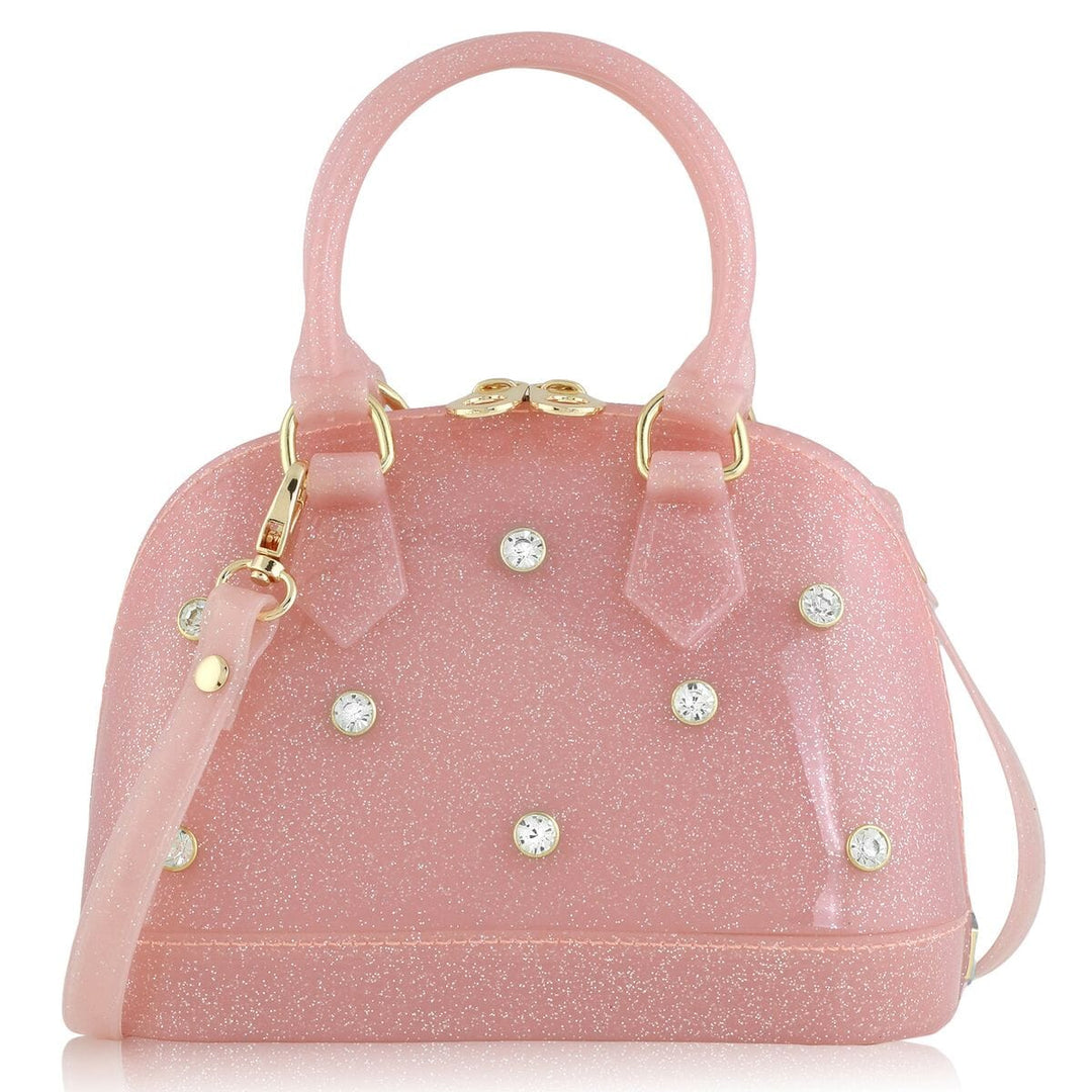 Cate Light Pink Purse - Rhinestone Sparkle Girl Purse Carrying Kind 